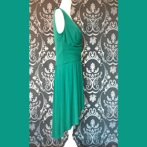 Suzi Chin for Maggy Boutique Green Dress Size 14 - Picture 6 of 8